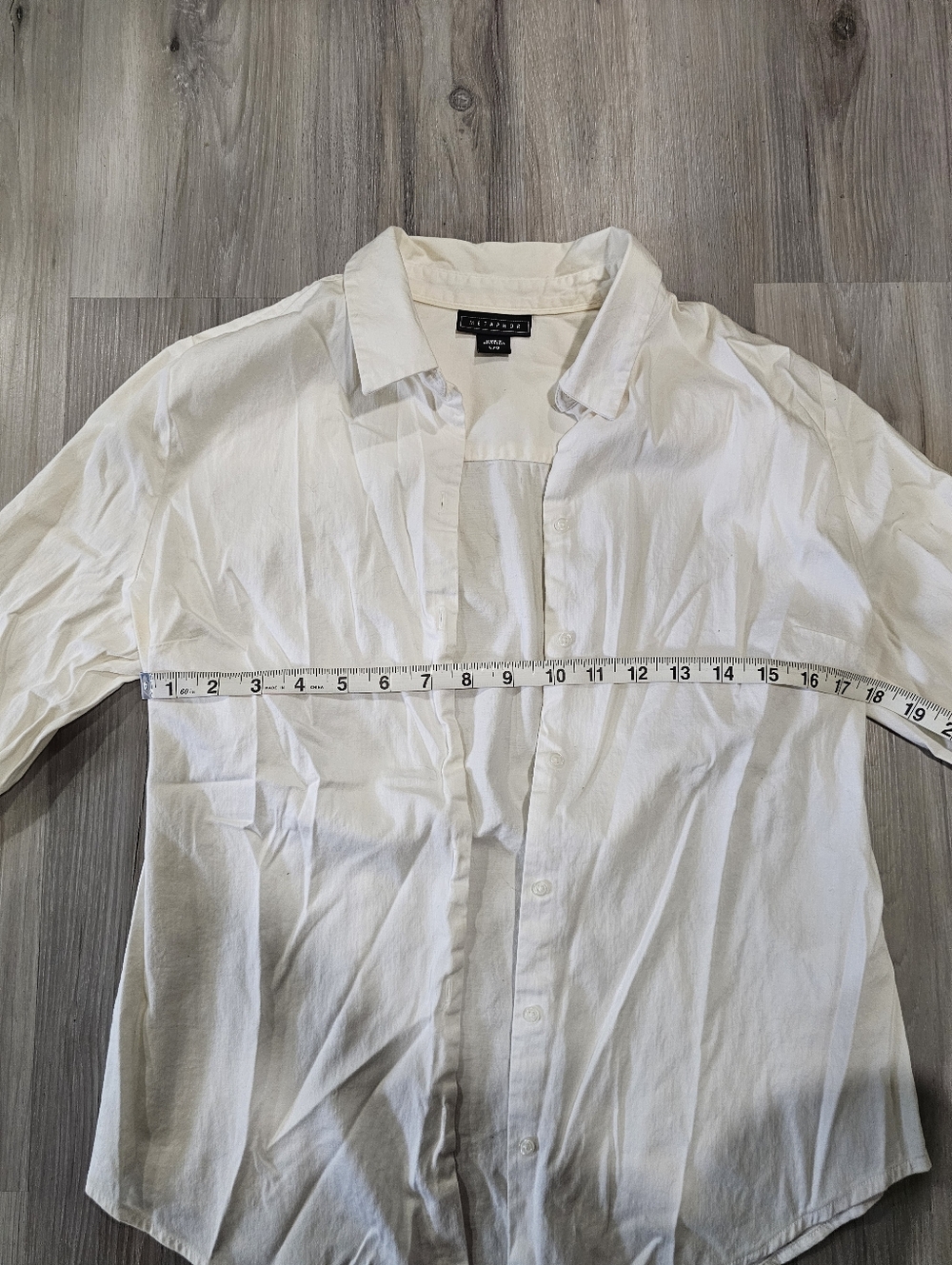 Metaphor White Button-Up Shirt - Picture 3 of 5